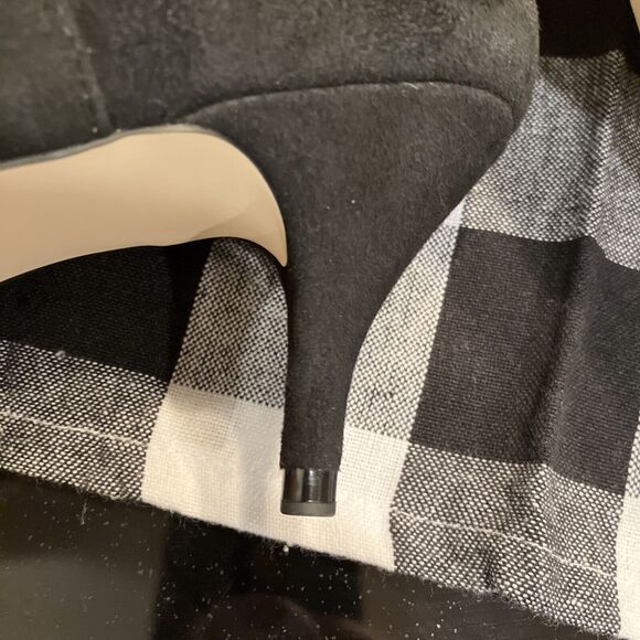 ZARA BASIC COLLECTION WOMEN BLACK SUEDE KITTEN HEEL BOOTS SHOE UK 7 EUR 40 - Picture 11 of 11